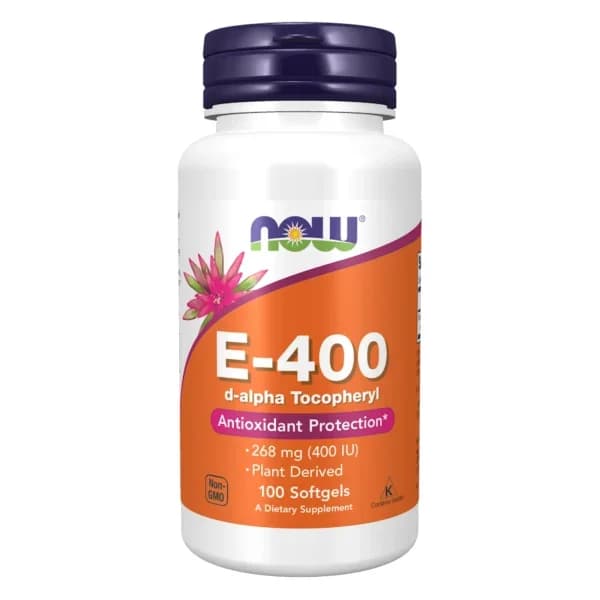now - vitamin e-400 iu - 100 softgels