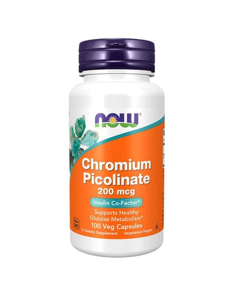 Now Chromium Picolinate 200mcg 100 caps