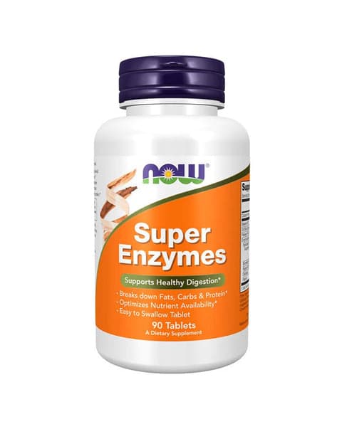 Super Enzymes - 90 Comprimidos - Now Foods