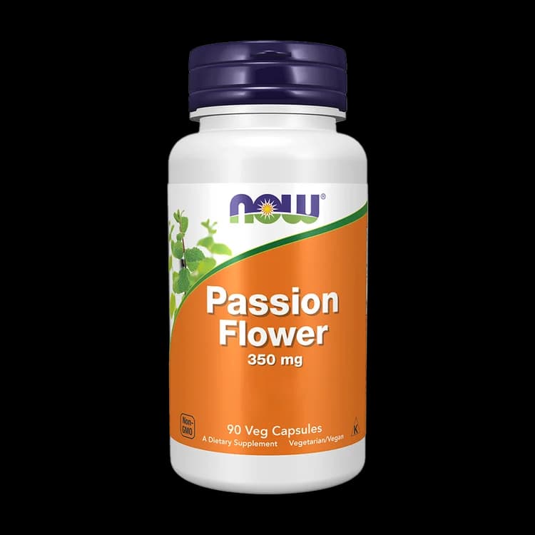 Passiflor (Passion Flower) 350mg – 90 Cápsulas – Now