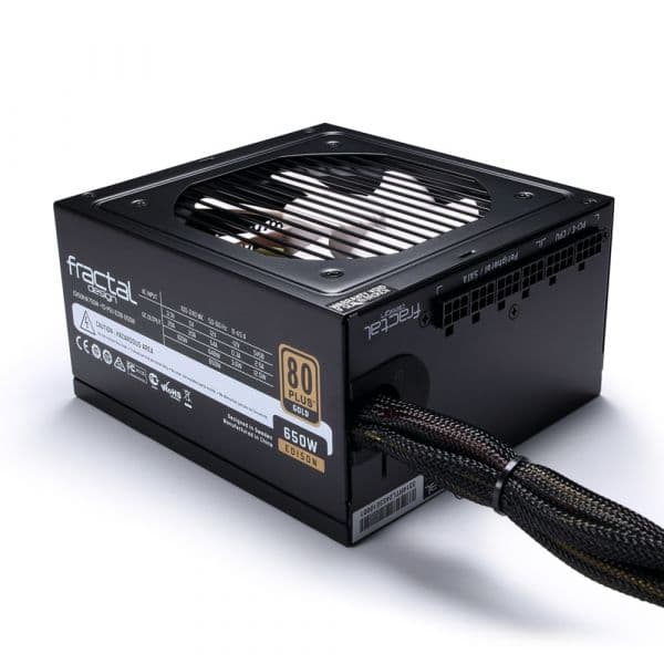 Fractal Design Edison M series 650W 80 PLUS Gold certified - FD-PSU-ED1B-650W-EU