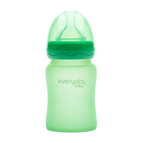 Everyday Baby Biberão de Cristal Tetina em Silicone Milk Hero (150 ml) Verde