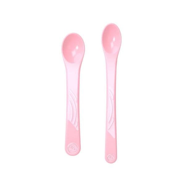 Twistshake Colheres Curvadas 6+m Pack 2 Pastel Rosa