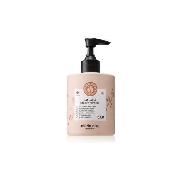 Maria Nila Colour Refresh Cacao Máscara Nutritiva Suave sem Pigmentos de Cor Permanente Resistente 4 - 10 Lavagens Tom 6.00 300ml