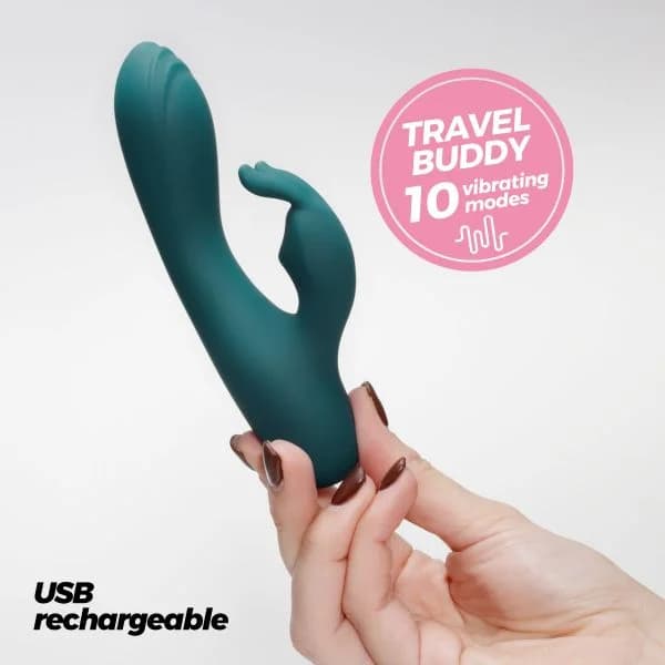 Crushious Mini Vibrador Recarregável Coelho Lola Verde