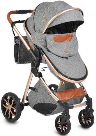 Carrinho de bebé Moni Alma Dark Grey