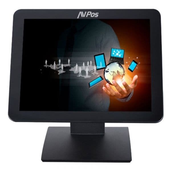 AVPos 17´´ True Flat SXGA Touch Brilho 400cd/m² VGA Preto Baixo Consumo