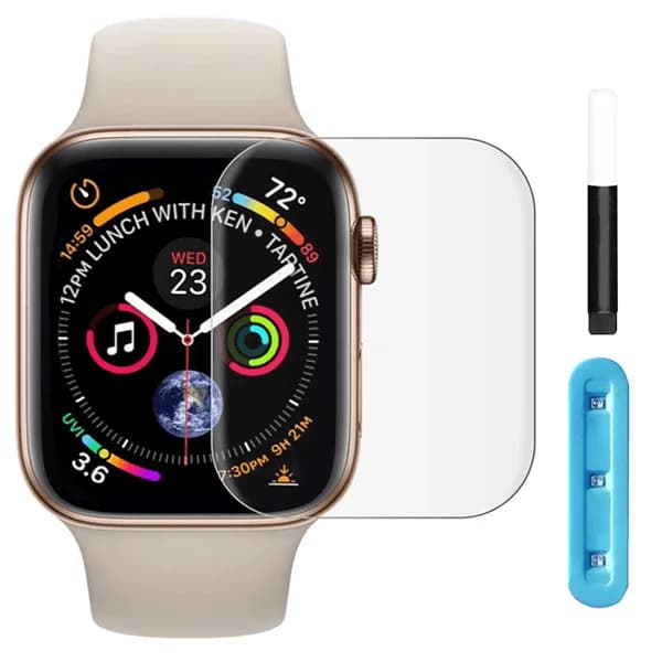 Película de Vidro Curvada Full Glue UV para Apple Watch Series 3 - 42mm