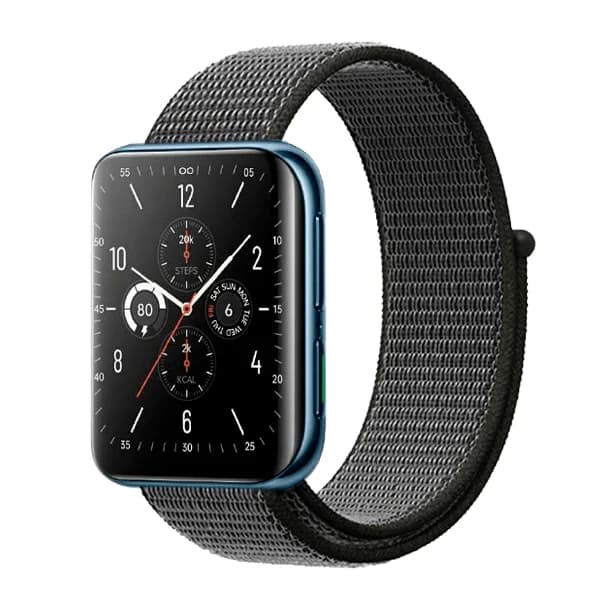 Bracelete NylonSense para Oppo Watch 46mm - Preto
