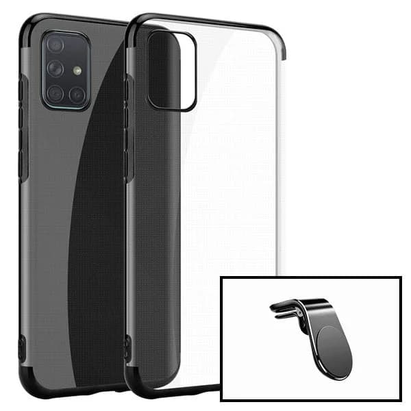 Kit Suporte Magnético L Safe Driving Carro + Capa SlimArmor para Xiaomi Redmi Note 10 Lite - Preto