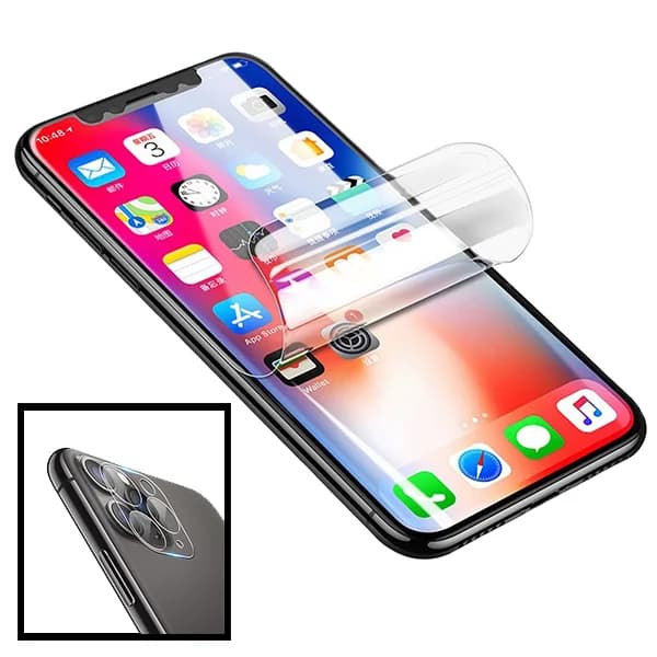 Kit Película Protectora de Hydrogel Frente + Câmara para Apple iPhone 7 Plus