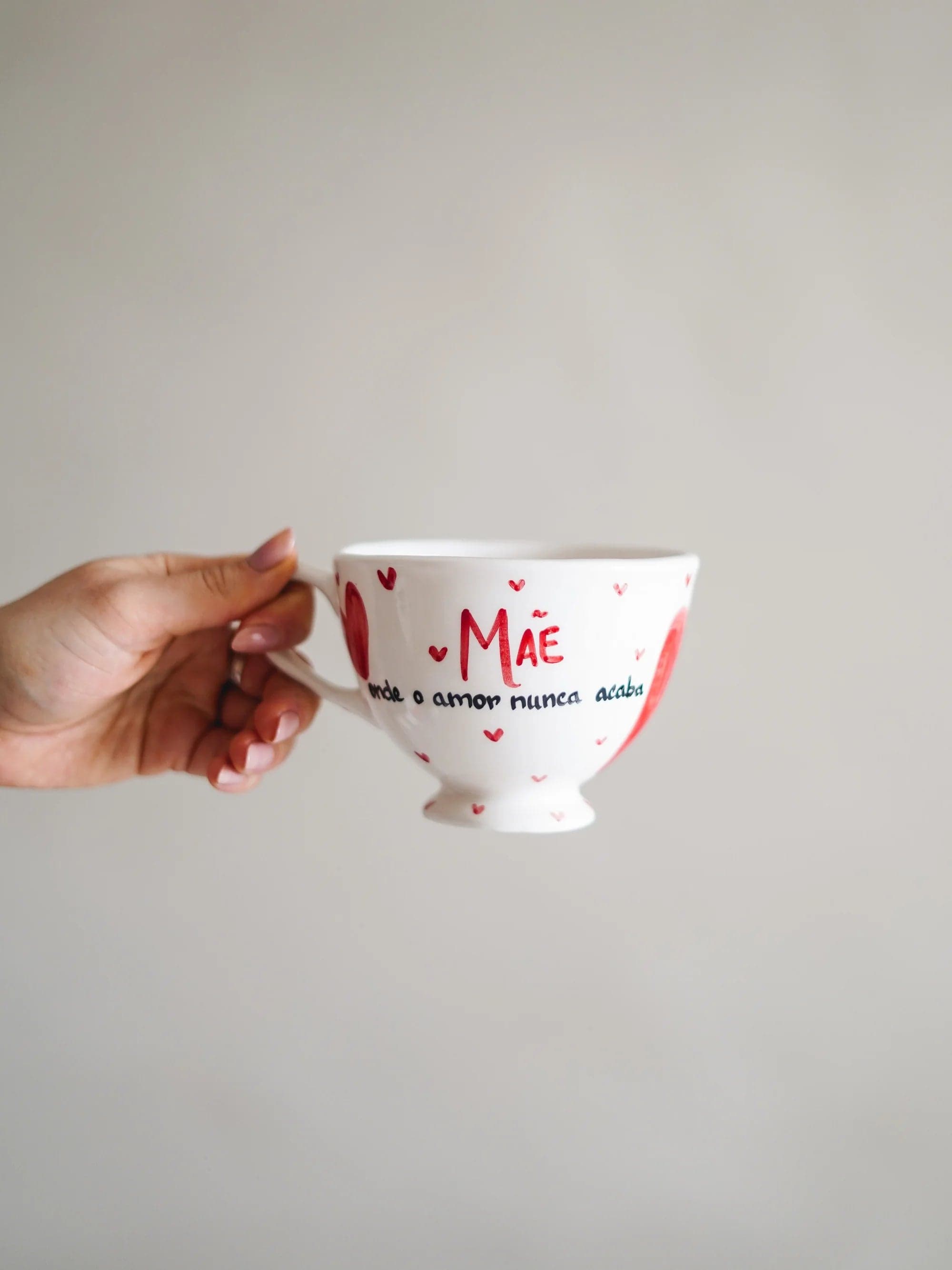 Chávena de chá "Mãe, onde o amor nunca acaba"