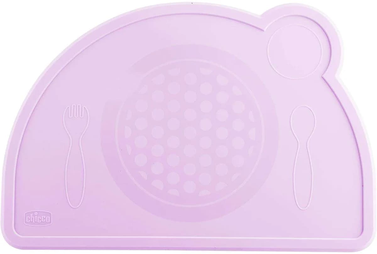 Chicco Take Eat Easy Tabuleiro Silicone Rosa 18m+