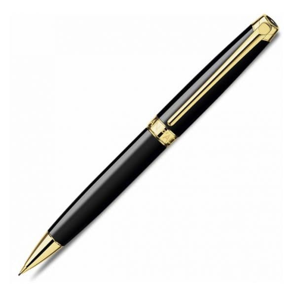 Caran D'ache Lapiseira Léman Ebony Black Gold-plated Finish