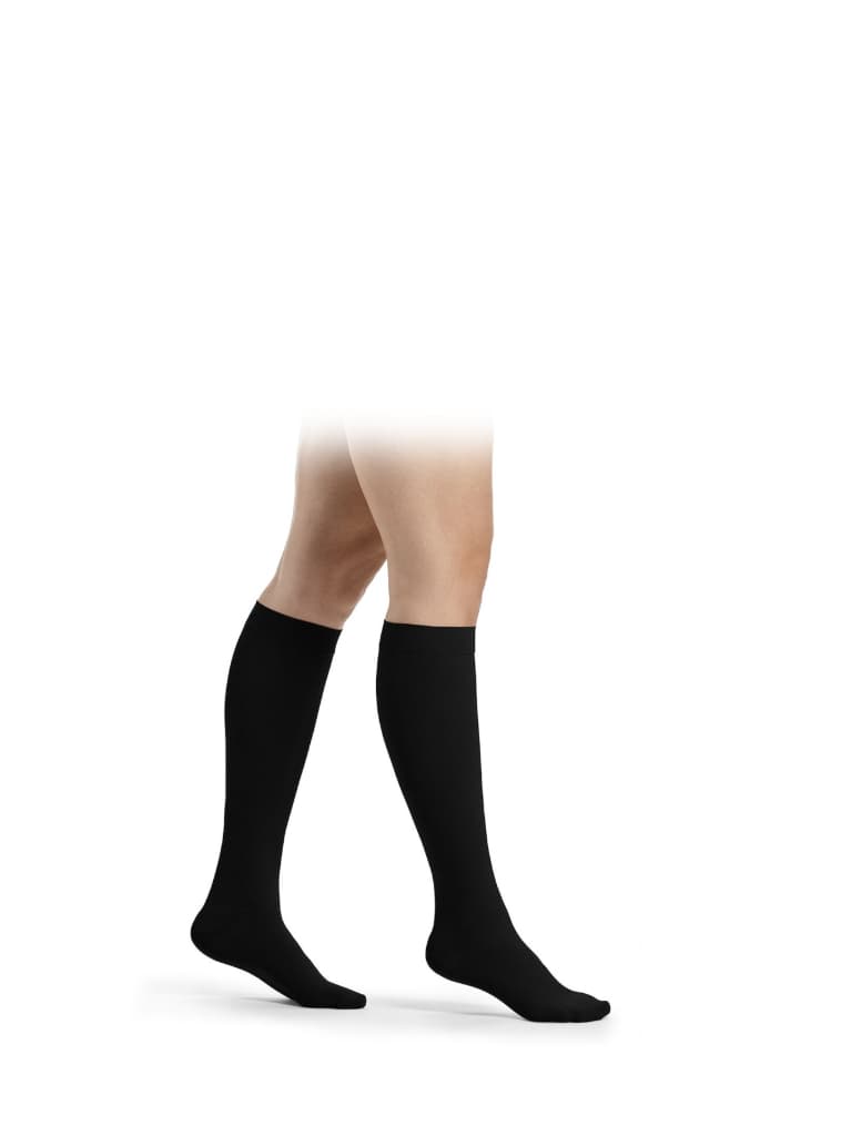MEIA ELASTICA ATÉ AO JOELHO par (PRETO, LONGO, S PLUS)