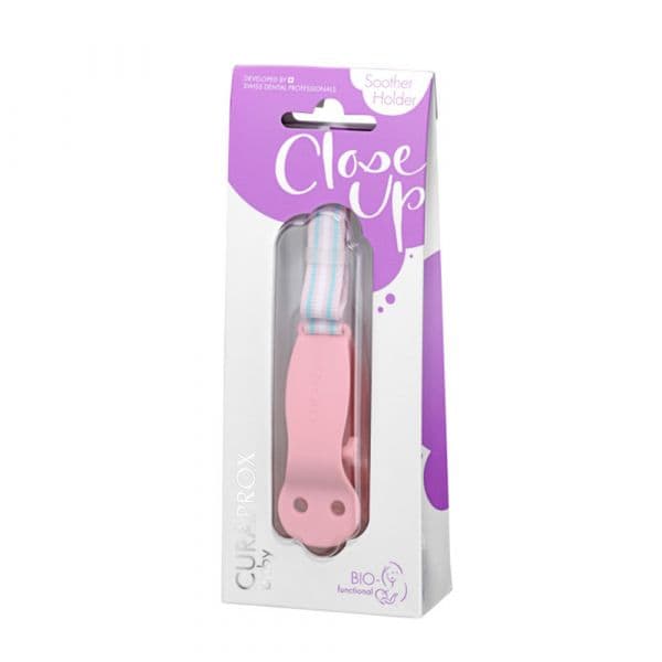 Curaprox Baby Suporte para Chupeta Rosa