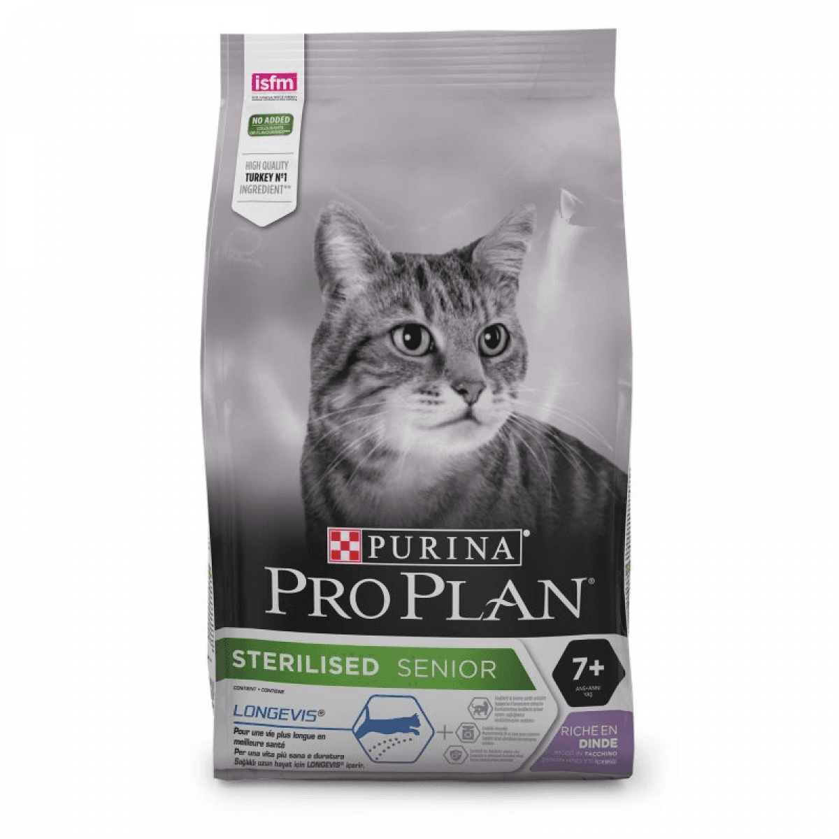 Purina Pro Plan Senior 7+ Sterilised Turkey & Rice Cat 1,5Kg