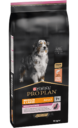 Pro Plan Dog Medium & Large Adult 7+ Sensitive Skin – 14 kg
