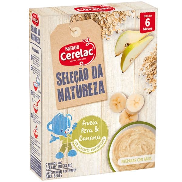 Nestlé Cerelac Aveia / Pera / Banana +6M 240g