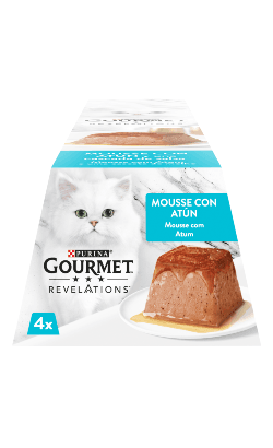Ração Húmida Purina Gourmet Revelations Mousse Atum & Molho 4x 57g