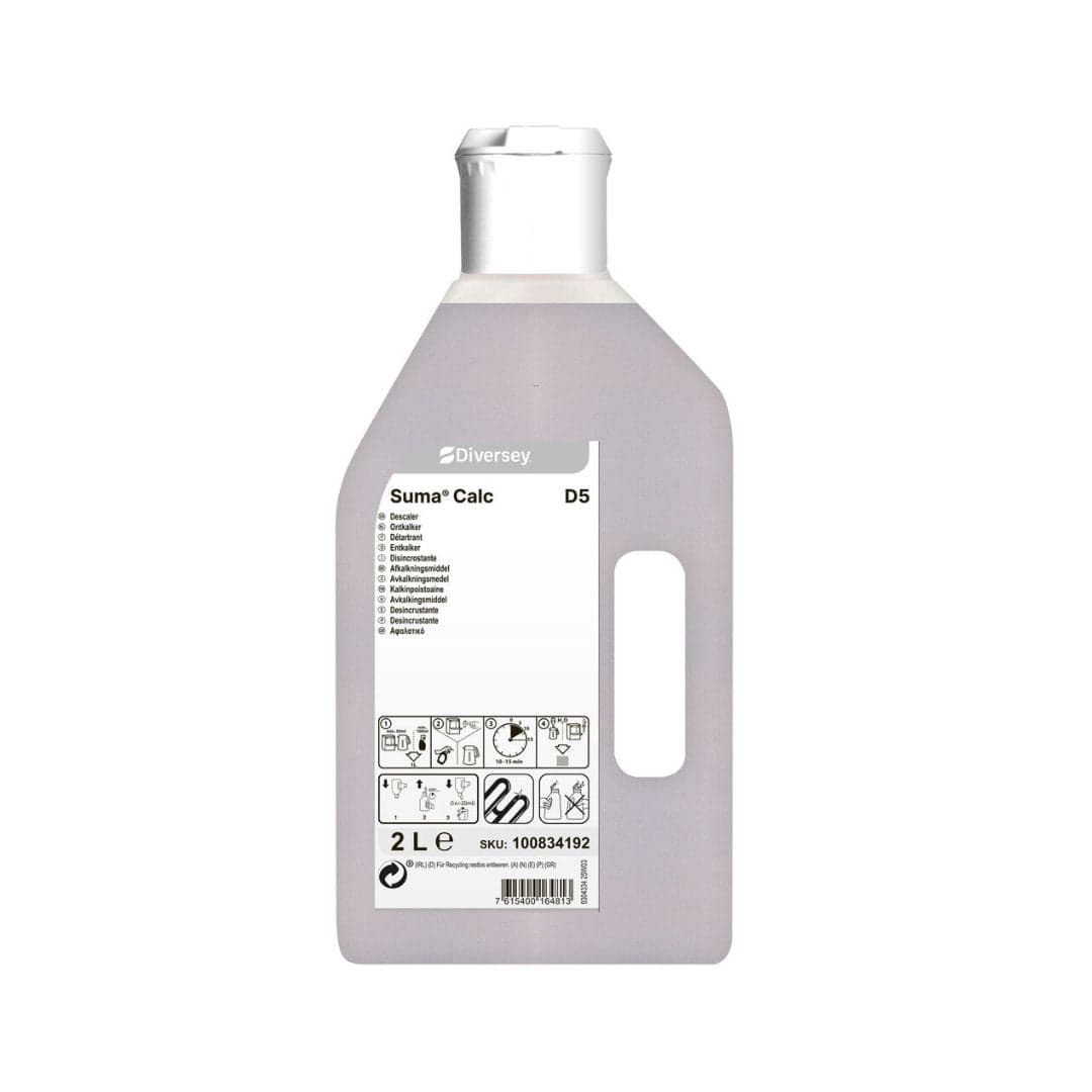 Diversey Suma Calc D5 – Desincrustante Ácido Concentrado para Equipamentos de Cozinha 2L