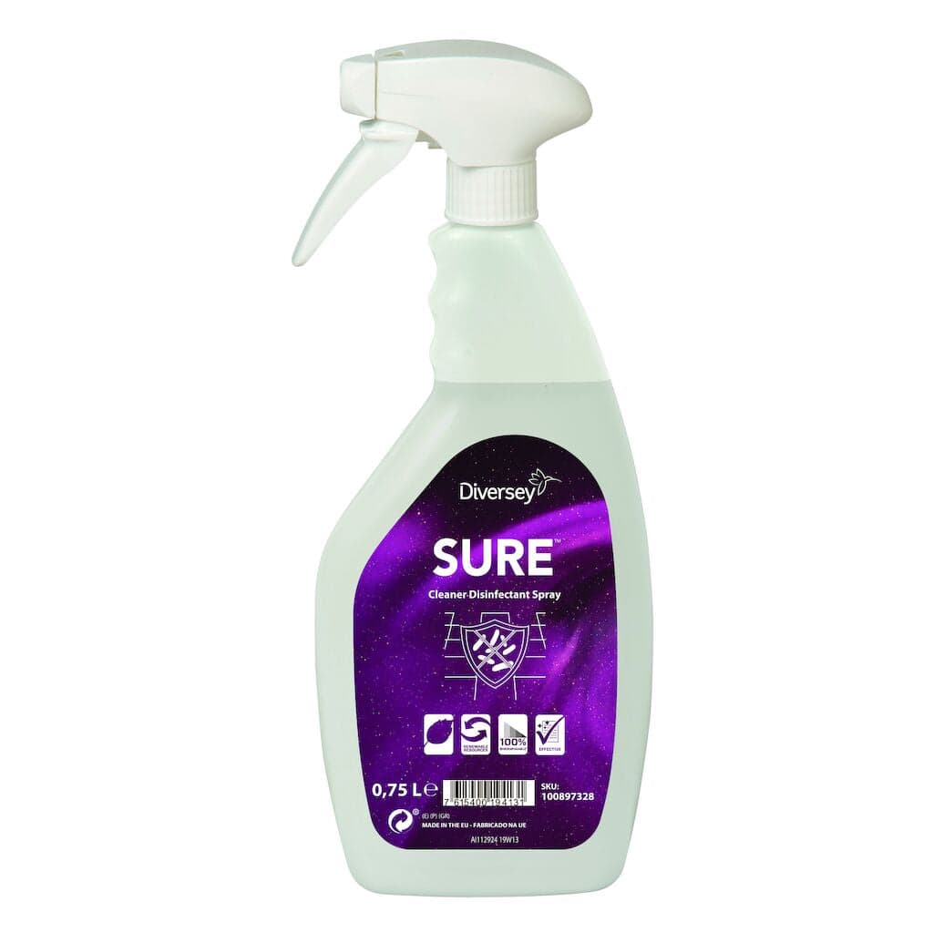 SURE Cleaner Disinf. Spray – Detergente Desinfetante Pronto a Usar para Superfícies 750ml
