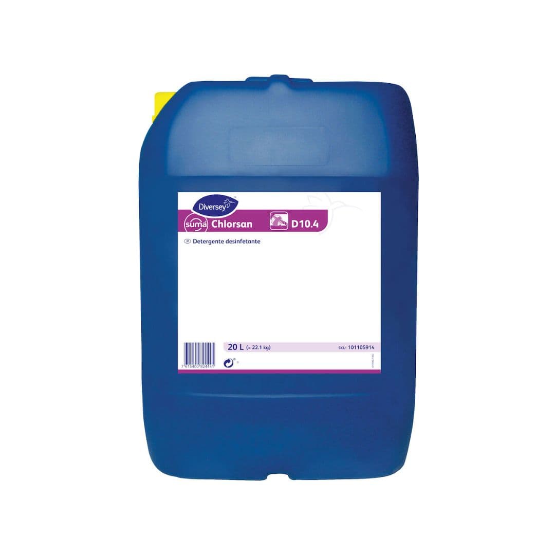 Diversey Suma Chlorsan D10.4 - Detergente desinfetante concentrado para superfícies alimentares
