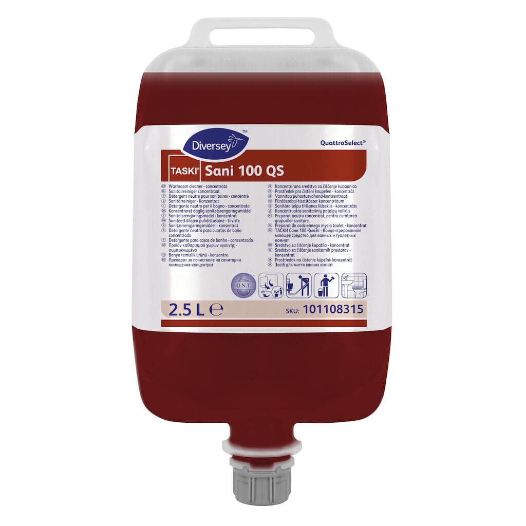Diversey TASKI Sani 100 QuattroSelect W1a – Detergente para Casas de Banho com Sistema QuattroSelect® 2,5L
