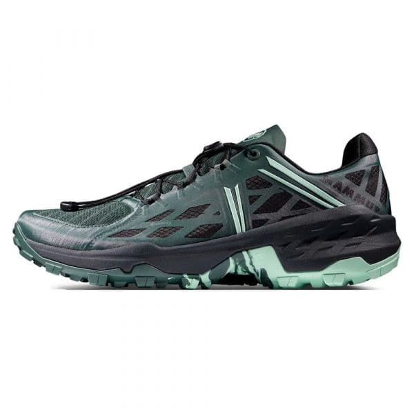 Mammut Sapatilhas de Trail Running Sertig Tr Low Goretex Black / Deep Jade 40 2/3