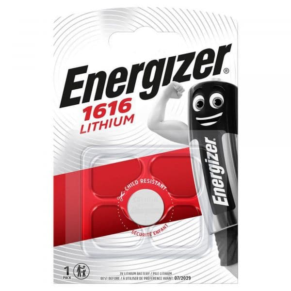 Energizer Pilha Litio CR1616, 3 V.