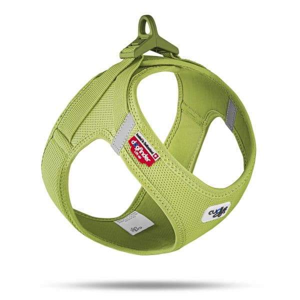 Curli Peitoral Clasp Air Mesh Verde Lima Cães S Verde Lima