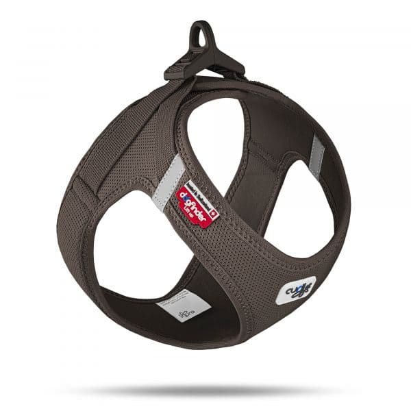 Curli Peitoral Clasp Air Mesh Castanho Cães L Castanho