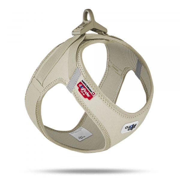 Curli Peitoral Clasp Corduroy Creme Cães 2XS Creme