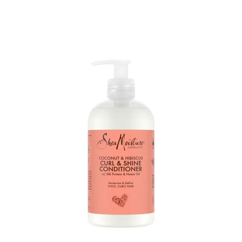 Shea Moisture Coconut & Hibiscus Condicionador de Brilho para Caracóis 384ml