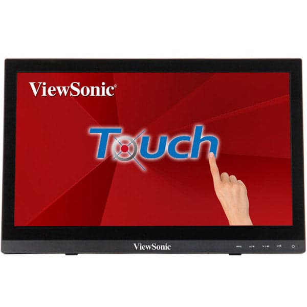 Viewsonic TD1630-3 monitor de ecrã 39,6 cm (15.6") 1366 x 768 pixels HD LCD Ecrã táctil Multi-utilizador Preto