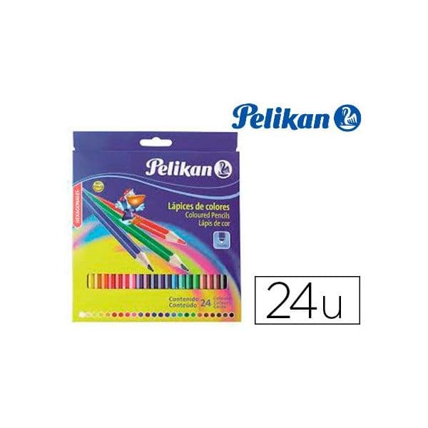 Pelikan Lápis de Cor Hexagonais 24 un.