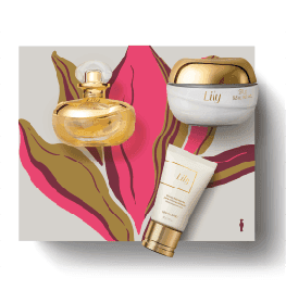 Pack Lily Eau de Parfum 75ml + Creme Hidratante Lily Corporal Acetinado 250g+ Creme Hidratante Lily para Mãos 50g