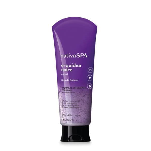 O Boticário Nativa SPA Sabonete Esfoliante Orquídea Noire 175ml