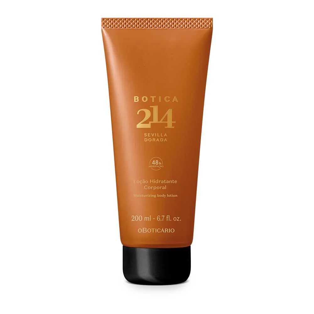 O Boticário Loção Hidratante Corporal Botica 214 Sevilla Dorada, 200ml