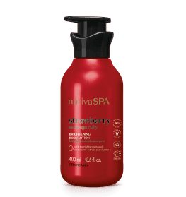 Nativa Spa Loção Corporal Hidratante Morango Ruby, 400ml