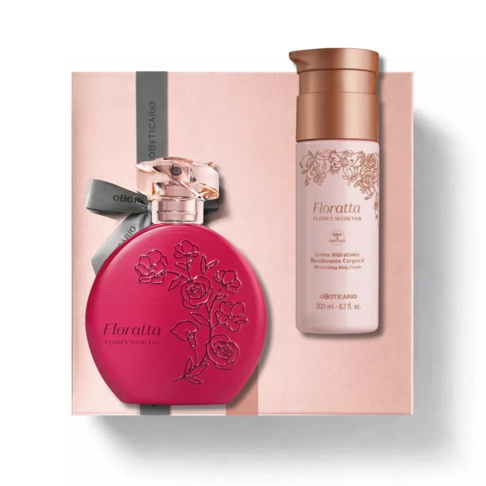 Kit Floratta Flores Secretas Perfume 75ml + Hidratante O Boticário