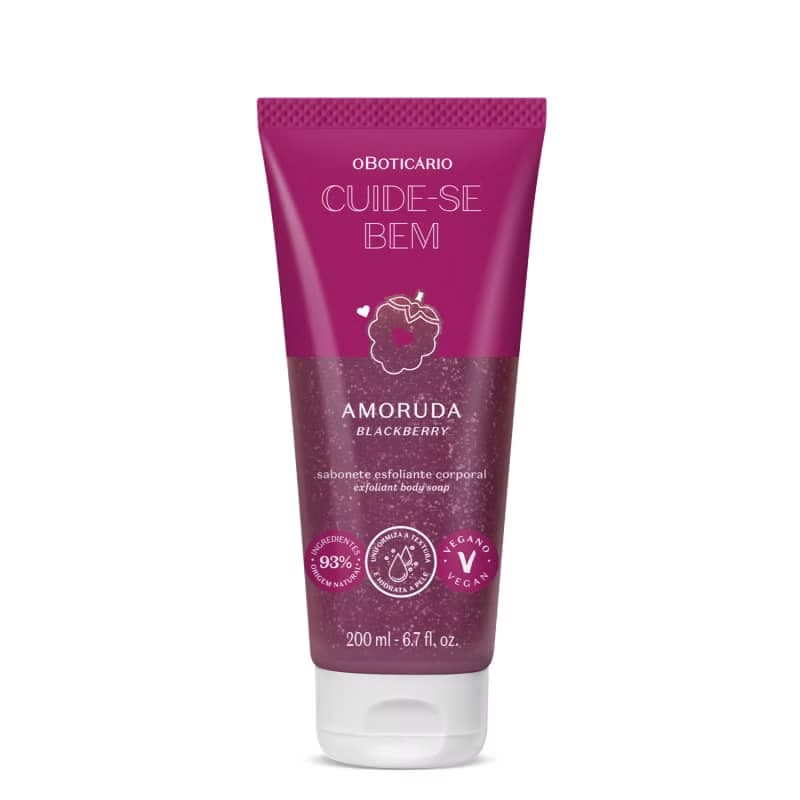 Boticario - Cuide Se Bem - Amoruda - Sabonete Liquido Esfoliante Corporal 200Ml
