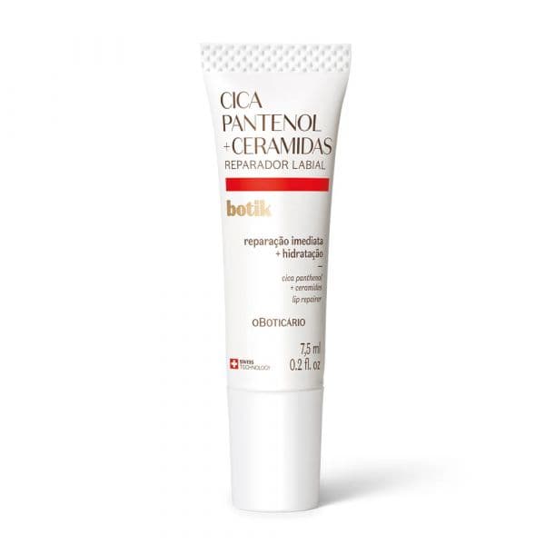 O Boticário Reparador Labial Botik Cica Pantenol e Ceramidas 7,5ml