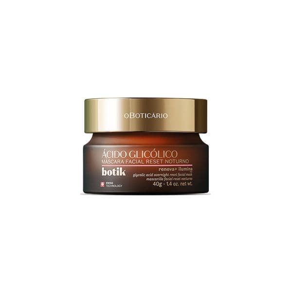 O Boticário Botik Máscara Reset Noturno Ácido Glicólico 40g