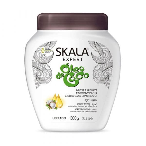 Skala Creme de Tratamento Óleo de Coco 1000g