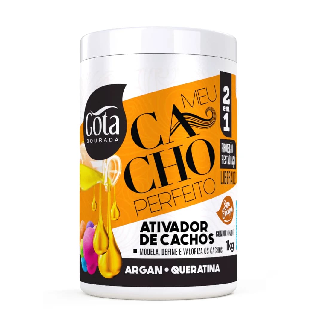 Gota Dourada Cacho Perfeito Ativador de Cacho 1kg