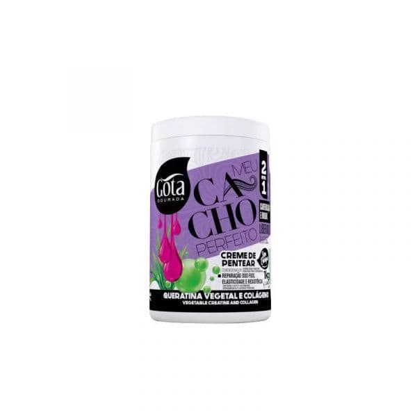 Gota Dourada Creme de Pentear Meu Cacho Perfeito Queratina Vegetal 1kg