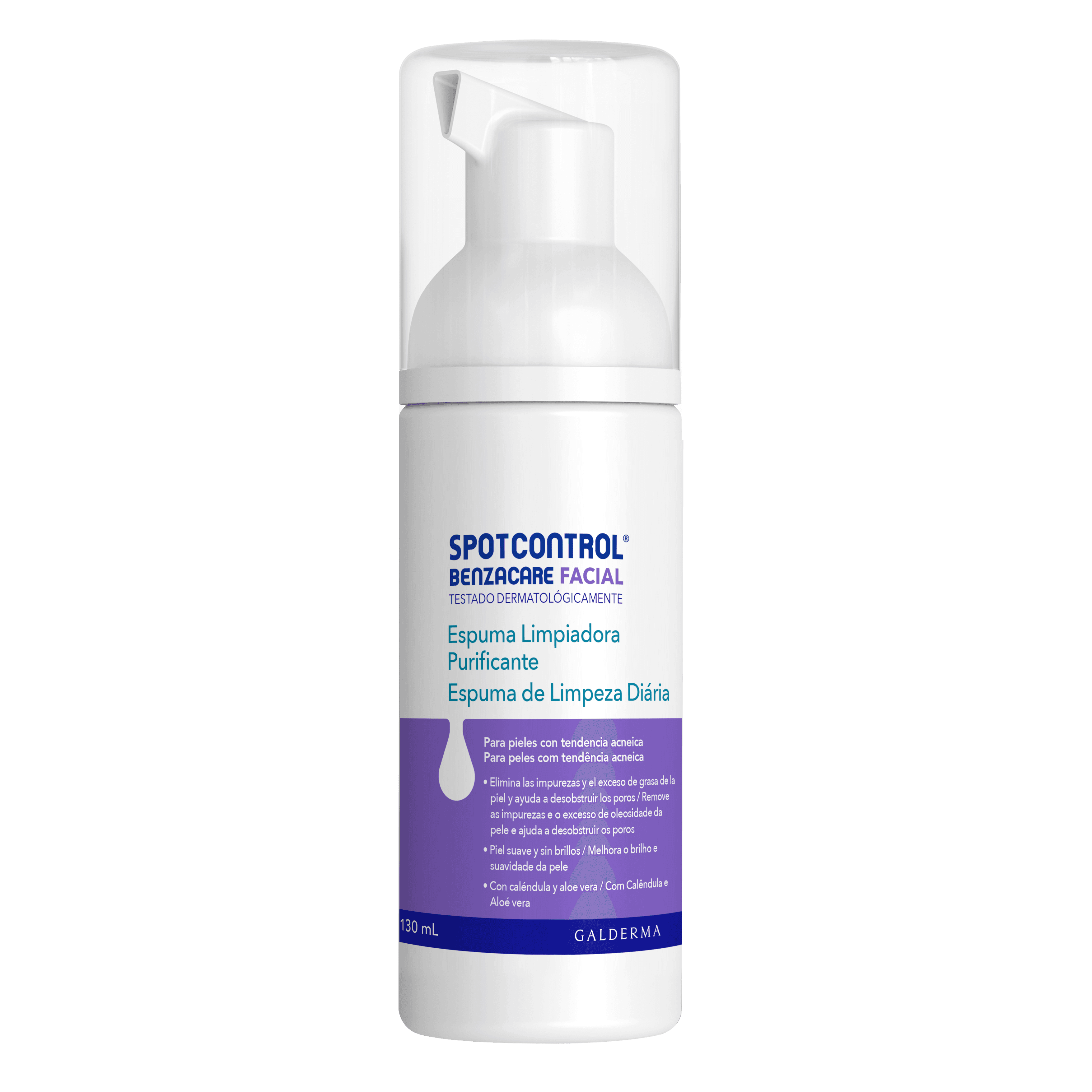 Benzacare Spotcontrol Espuma Limpeza 130mL – Tratamento da Acne