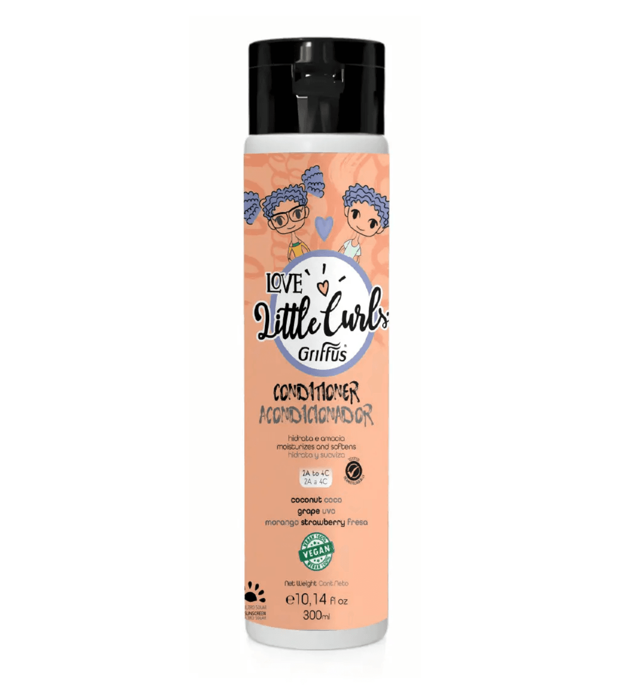 Condicionador, Amaciador KIDS (2A-4C) LITTLECURLS 300 ml