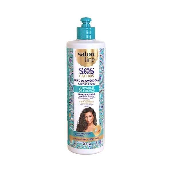 Salon Line SOS Ativador Óleos Amendoas Cachos Leves 500ml